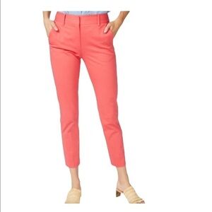 COURT & ROWE NWT Stretch Cotton Twill Trousers Size 4 in Bright Poppy